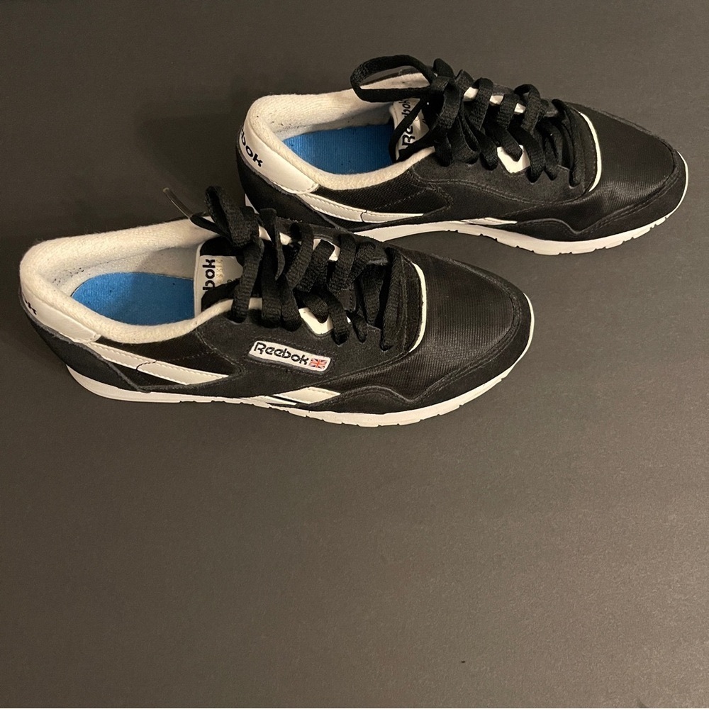 Reebok Classics Black and White Athletic Shoes